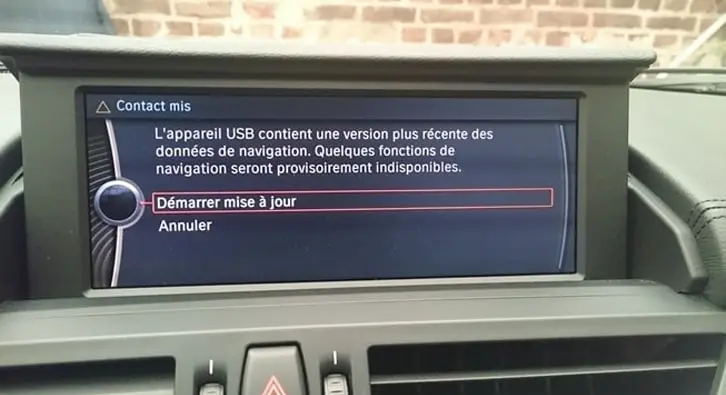 Insertion de la clé USB